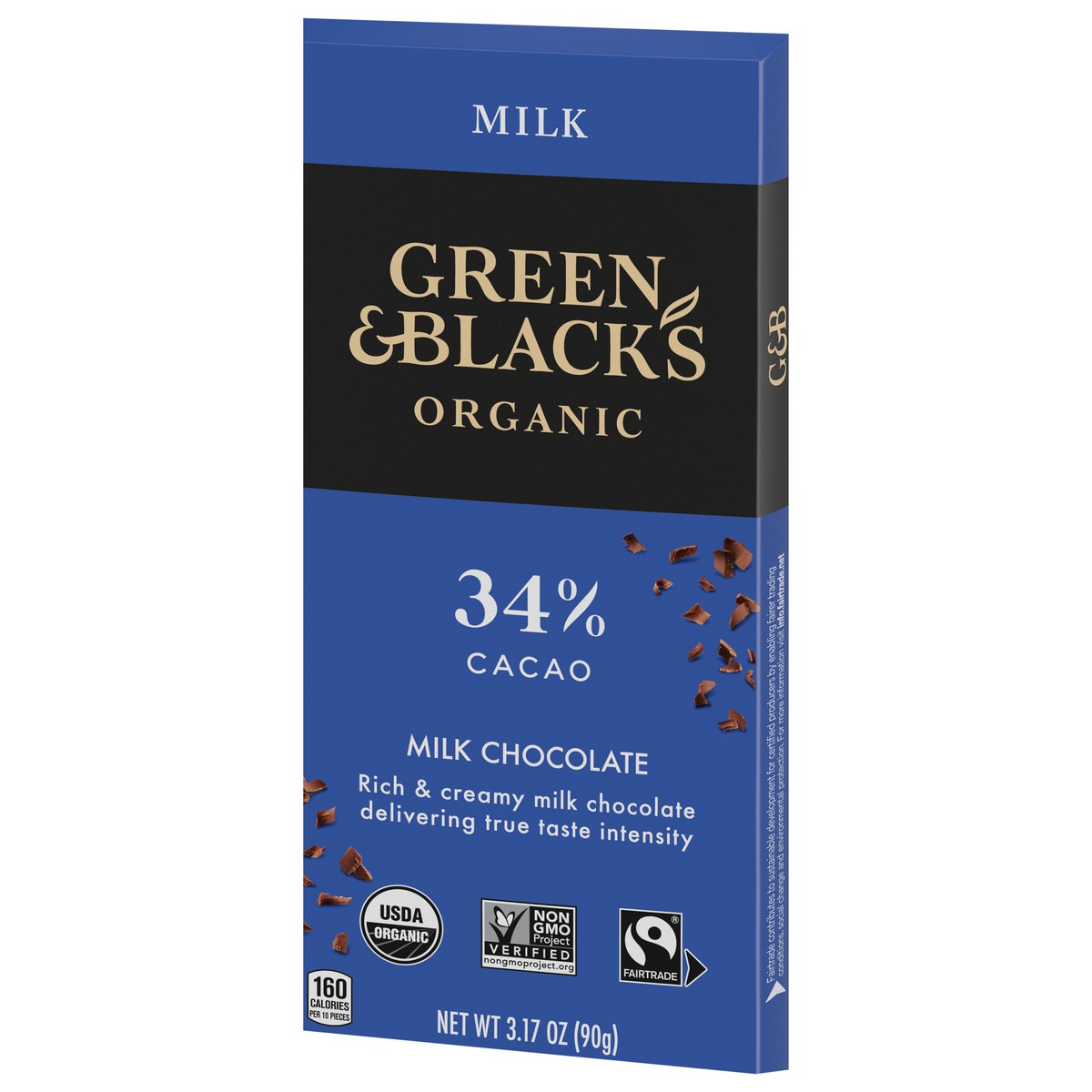 slide 8 of 9, Green Blacks Green & Black's Organic Milk Chocolate Bar, 34% Cacao, 3.17 oz, 3.17 oz