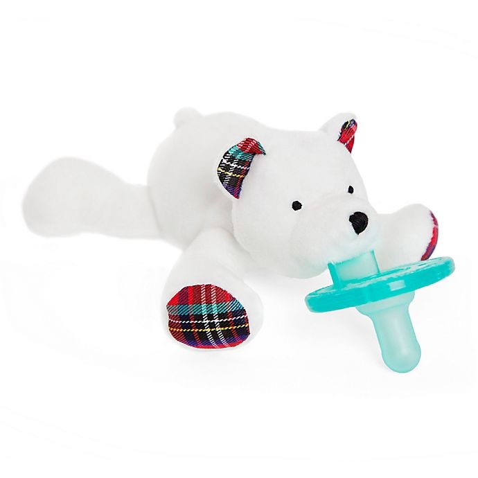 slide 1 of 1, WubbaNub Polar Bear Infant Pacifier, 1 ct