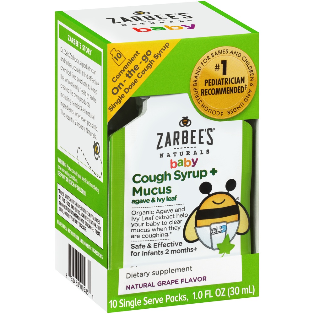 Zarbee's Naturals Baby Cough Syrup + Mucus Relief 10 ct Shipt