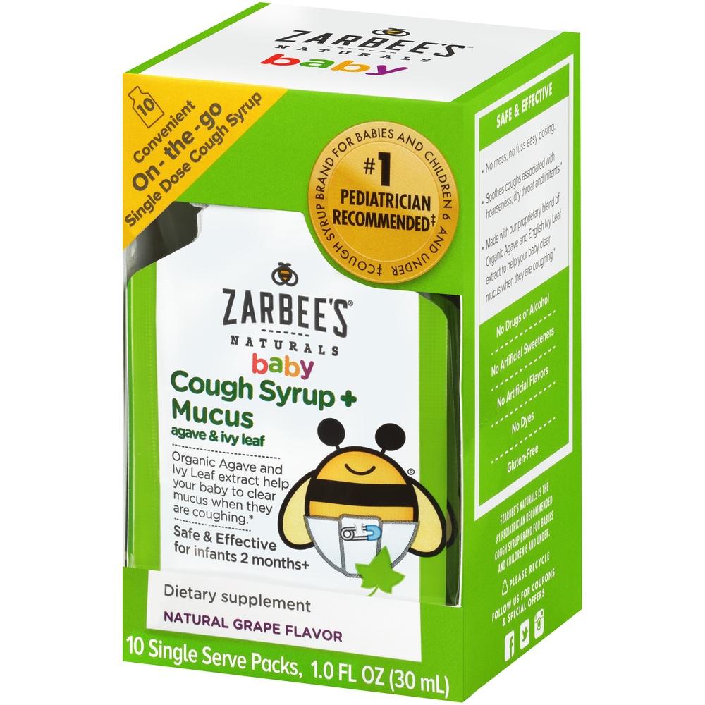 Zarbee's Naturals Baby Cough Syrup + Mucus Relief 10 ct Shipt