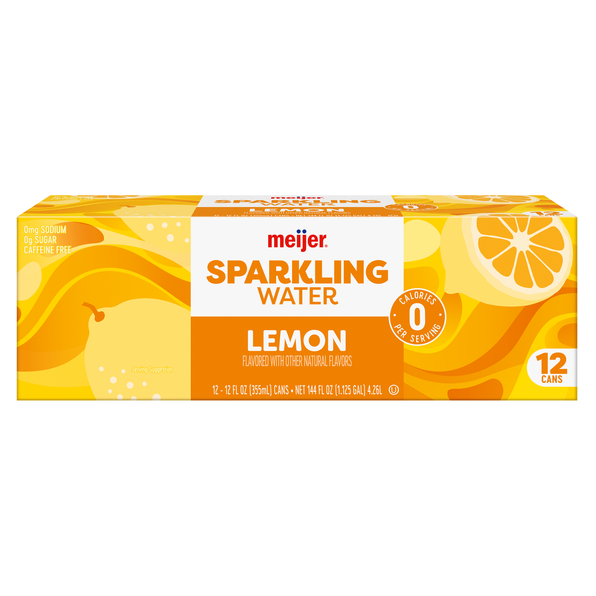 slide 1 of 29, Meijer Sparkling Water Lemon - 12 ct; 12 oz, 12 ct; 12 oz