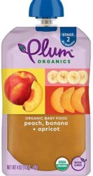 Plum Organics Stage 2 Peach Banana & Apricot