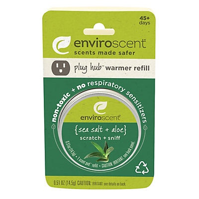 slide 1 of 1, Enviroscent Sea Salt & Aloe Plug Hub Warmer Refill, 1 ct