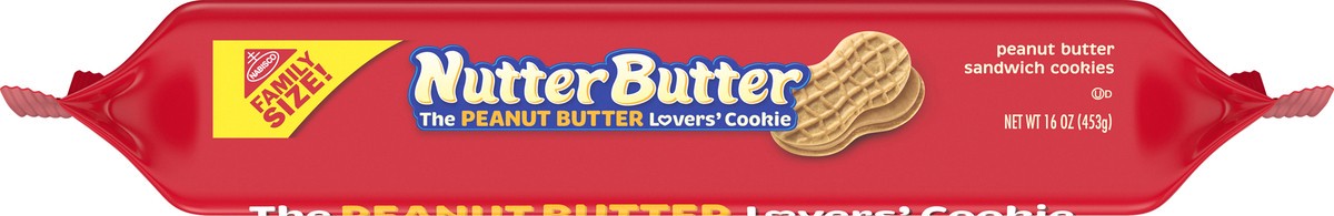 slide 9 of 9, Nutter Butter Peanut Butter Sandwich Cookies, Family Size, 16 oz, 16 oz