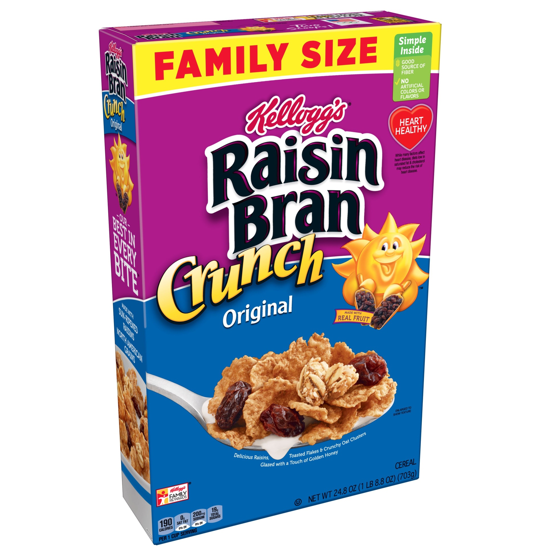 slide 1 of 3, Raisin Bran Crunch Breakfast Cereal, 24.8 oz