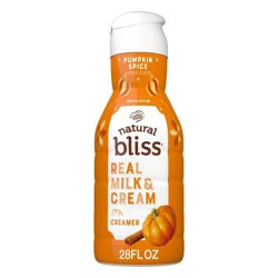 natural bliss Pumpkin Spice Flavored Coffee Creamer, Dairy Coffee Creamer, 28 fl oz