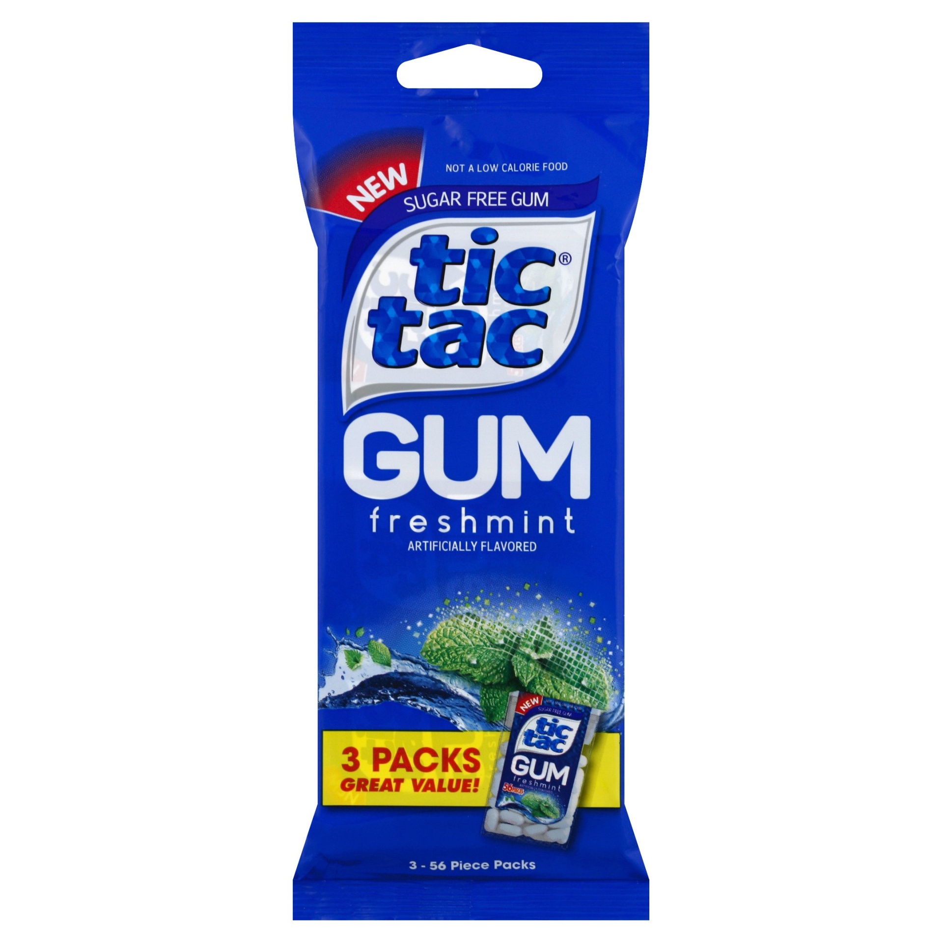 slide 1 of 1, Tic Tac Freshmint Gum, 3 ct