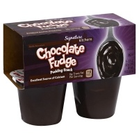 slide 1 of 1, Signature Kitchens Pudding Snack Chocolate Fudge, 4 ct; 3.25 oz