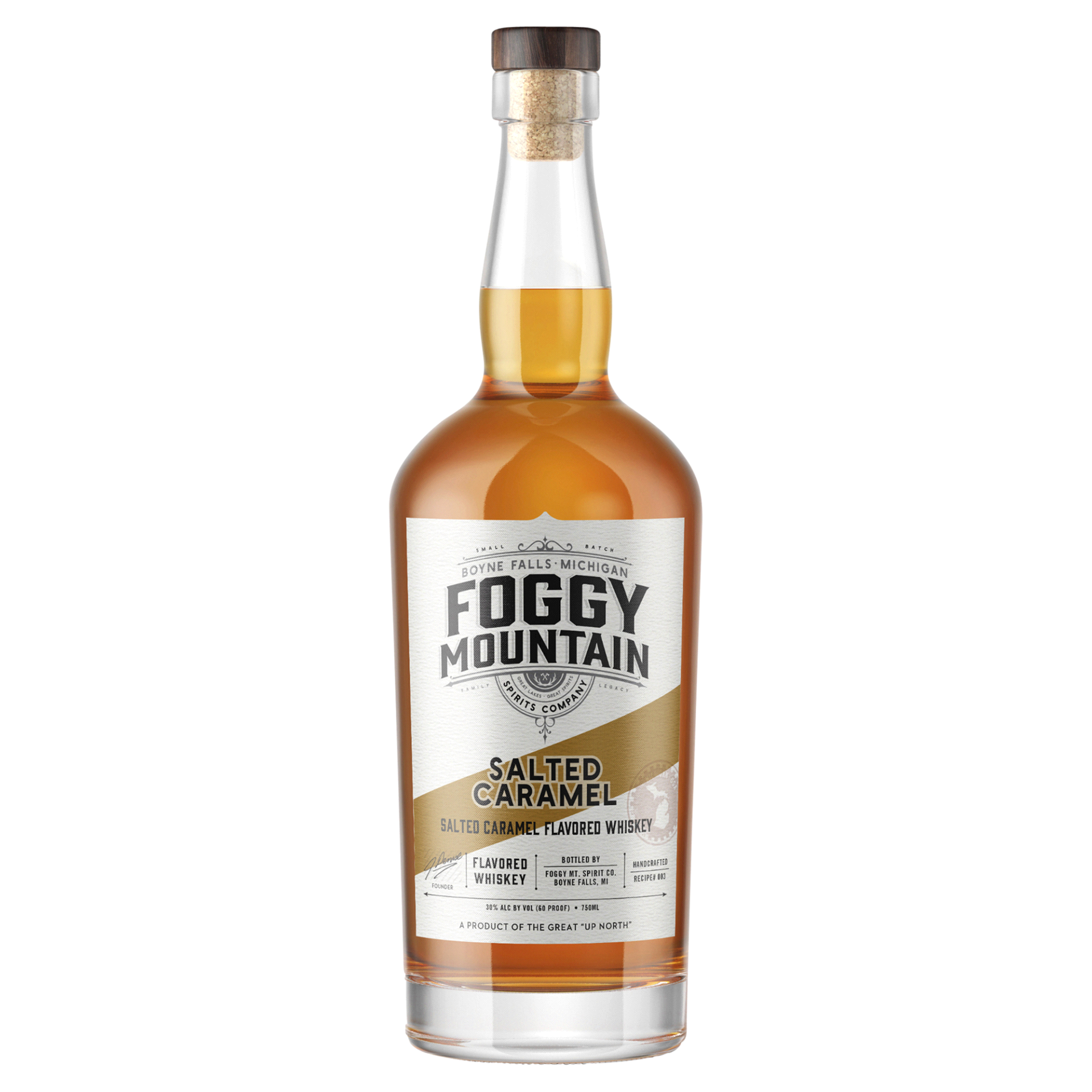 slide 1 of 1, Foggy Mountain Salted Caramel Flavored Whiskey, 750 ml