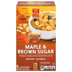 Sunny Select, Maple & Brown Sugar Instant Oatmeal