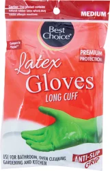 Best Choice Heavy Duty Lined Medium Latex Gloves