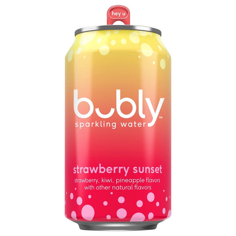 slide 1 of 1, bubly Sparkling Water Strawberry Sunset- 12 fl oz, 12 fl oz