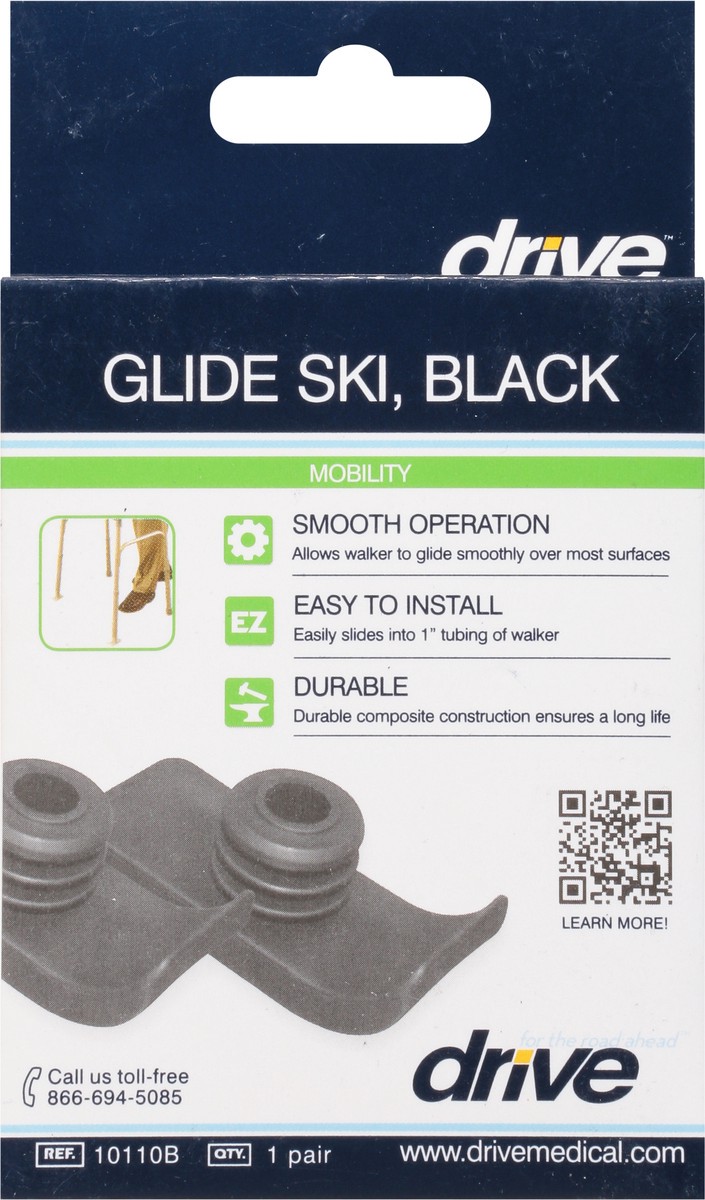 slide 7 of 9, Drive Black Glide Ski 1 ea, 1 ct