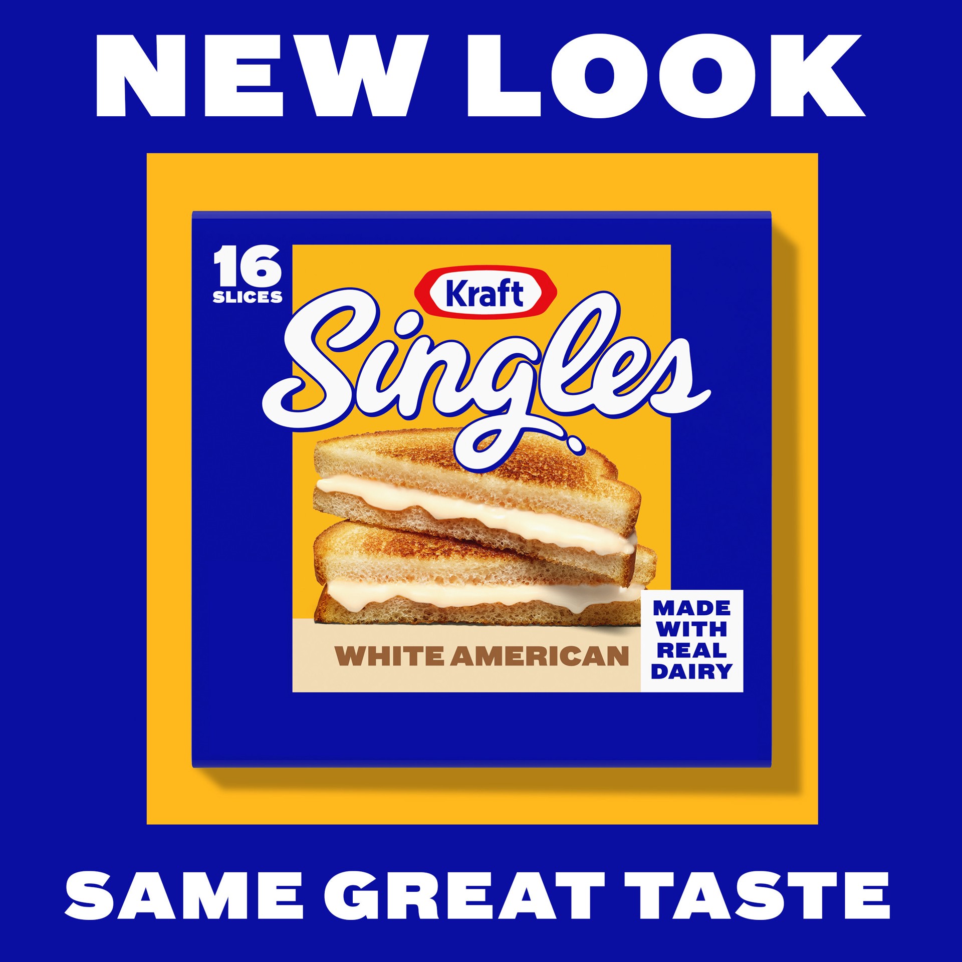 slide 4 of 5, Kraft Singles White American Slices, 16 ct Pack, 16 ct