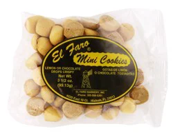 Elfaro El Faro Mini Cookies Lemon Or Chocolate Drops Crispy