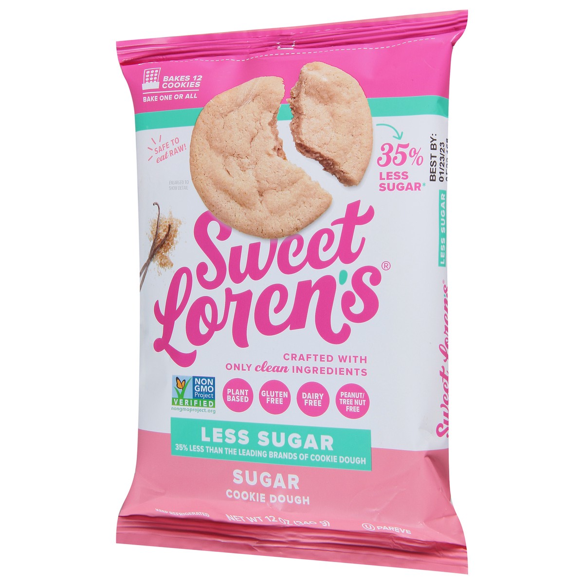 slide 9 of 9, Sweet Loren's Less Sugar Sugar Cookies, 12 oz