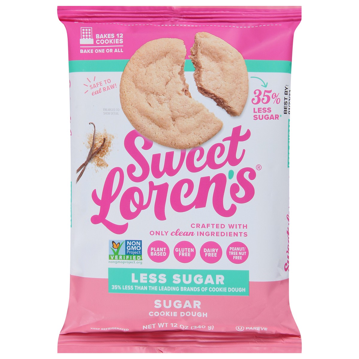 slide 1 of 9, Sweet Loren's Less Sugar Sugar Cookies, 12 oz
