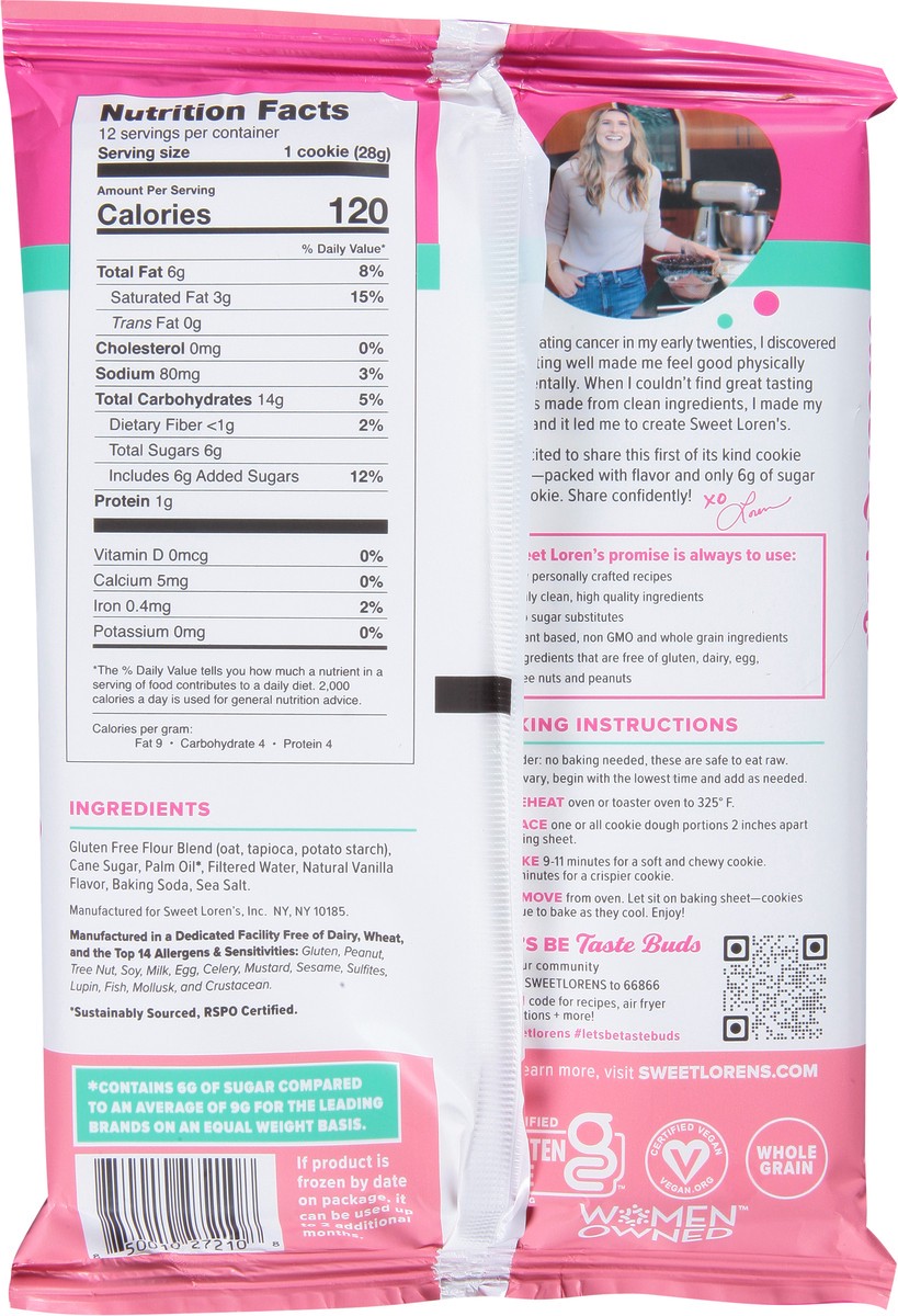 slide 8 of 9, Sweet Loren's Less Sugar Sugar Cookies, 12 oz