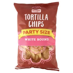 Meijer Family Size White Round Tortilla Chips