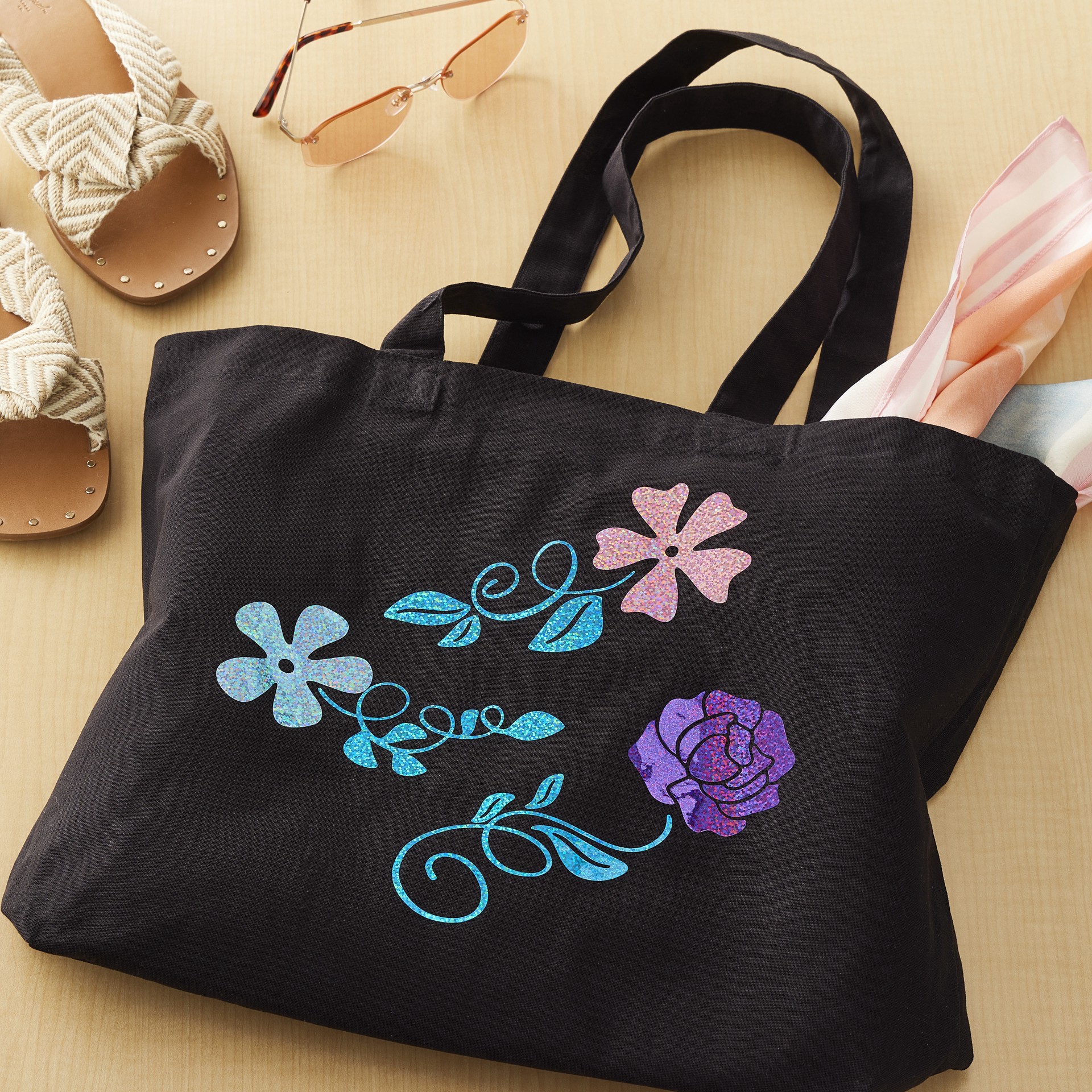 slide 6 of 6, Cotton Tote Bag By Make Market, 13.5 in x 13.5 in x 3.5 in