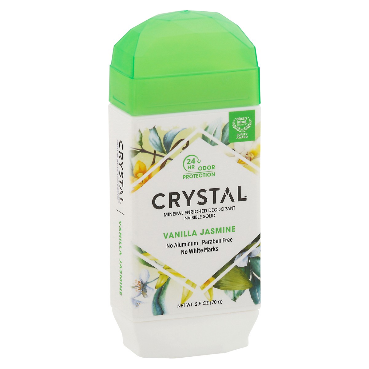 slide 2 of 10, Crystal Vanilla & Jasmine Invisible Solid Deodorant, 2.5 oz