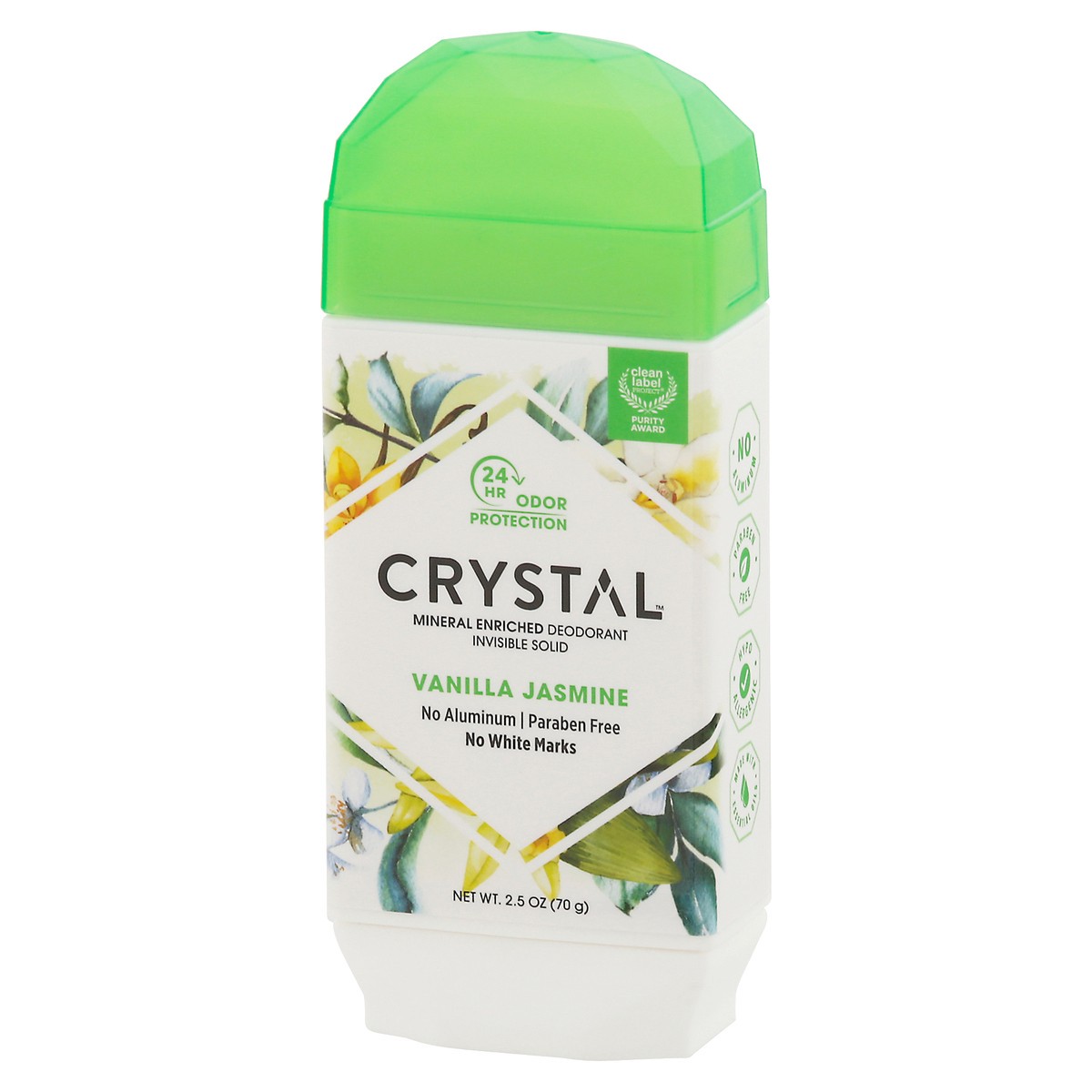 slide 3 of 10, Crystal Vanilla & Jasmine Invisible Solid Deodorant, 2.5 oz