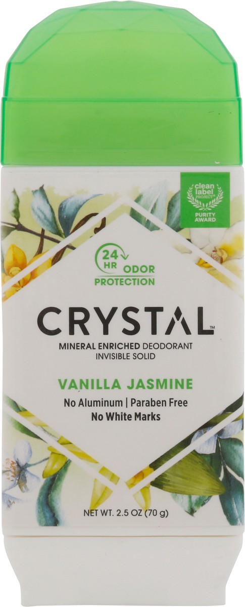 slide 8 of 10, Crystal Vanilla & Jasmine Invisible Solid Deodorant, 2.5 oz