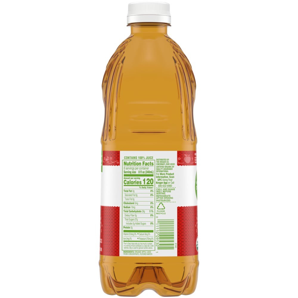 slide 2 of 3, Simple Truth Organic Apple Juice - 64 fl oz, 64 fl oz