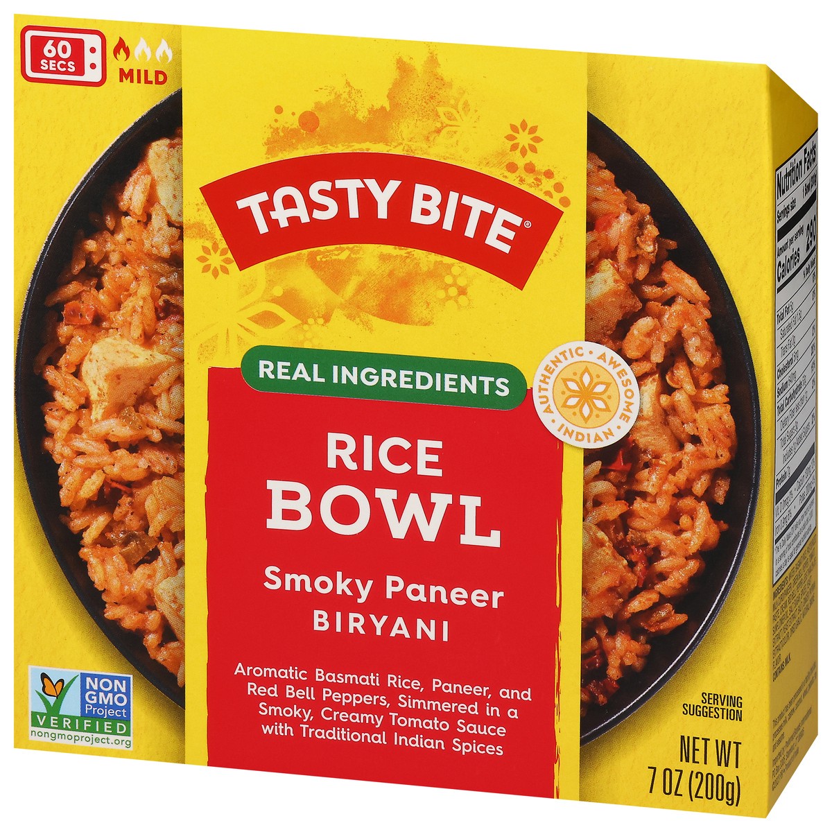 slide 9 of 13, Tasty Bite Smoky Paneer Biryani Rice Bowl, 7 oz