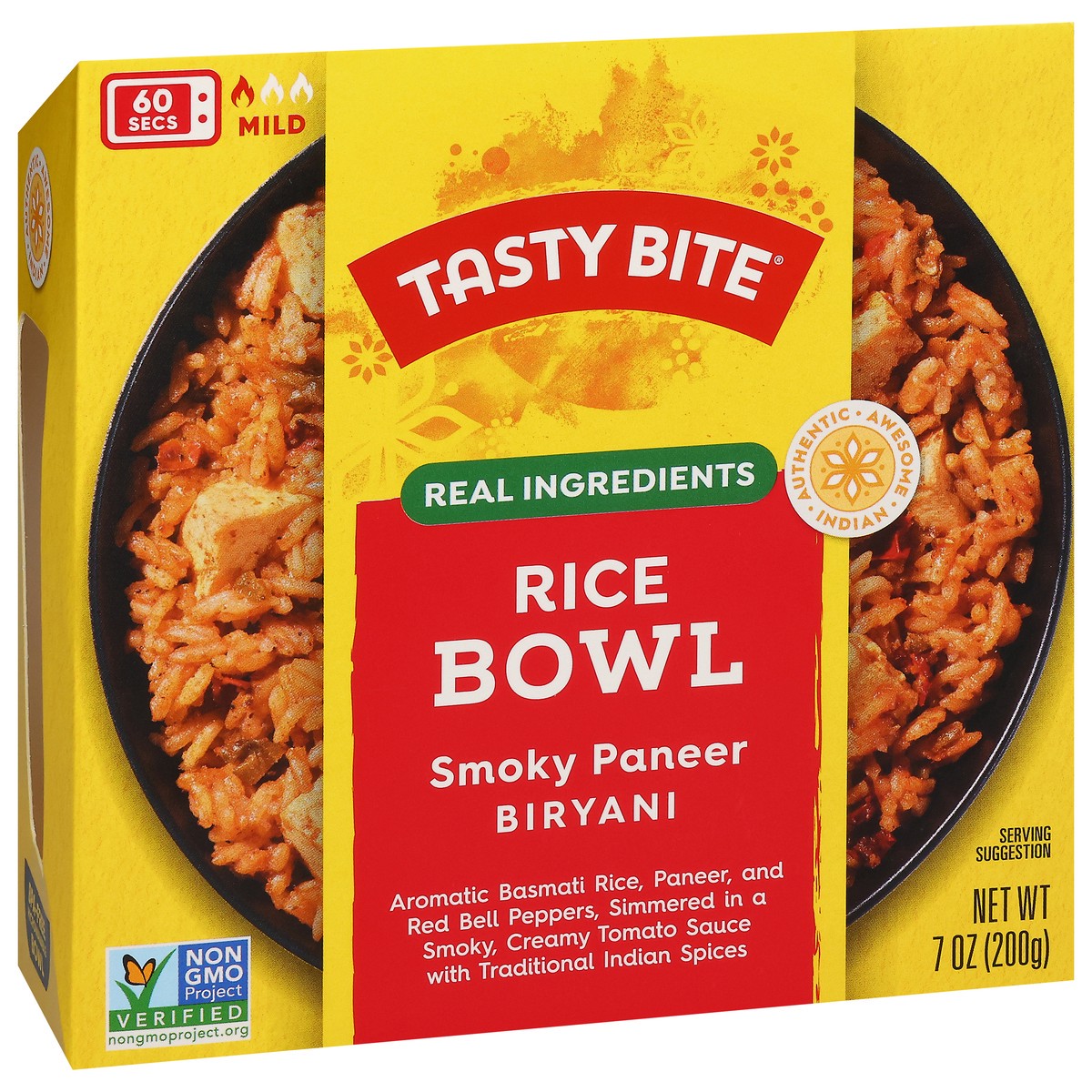 slide 4 of 13, Tasty Bite Smoky Paneer Biryani Rice Bowl, 7 oz