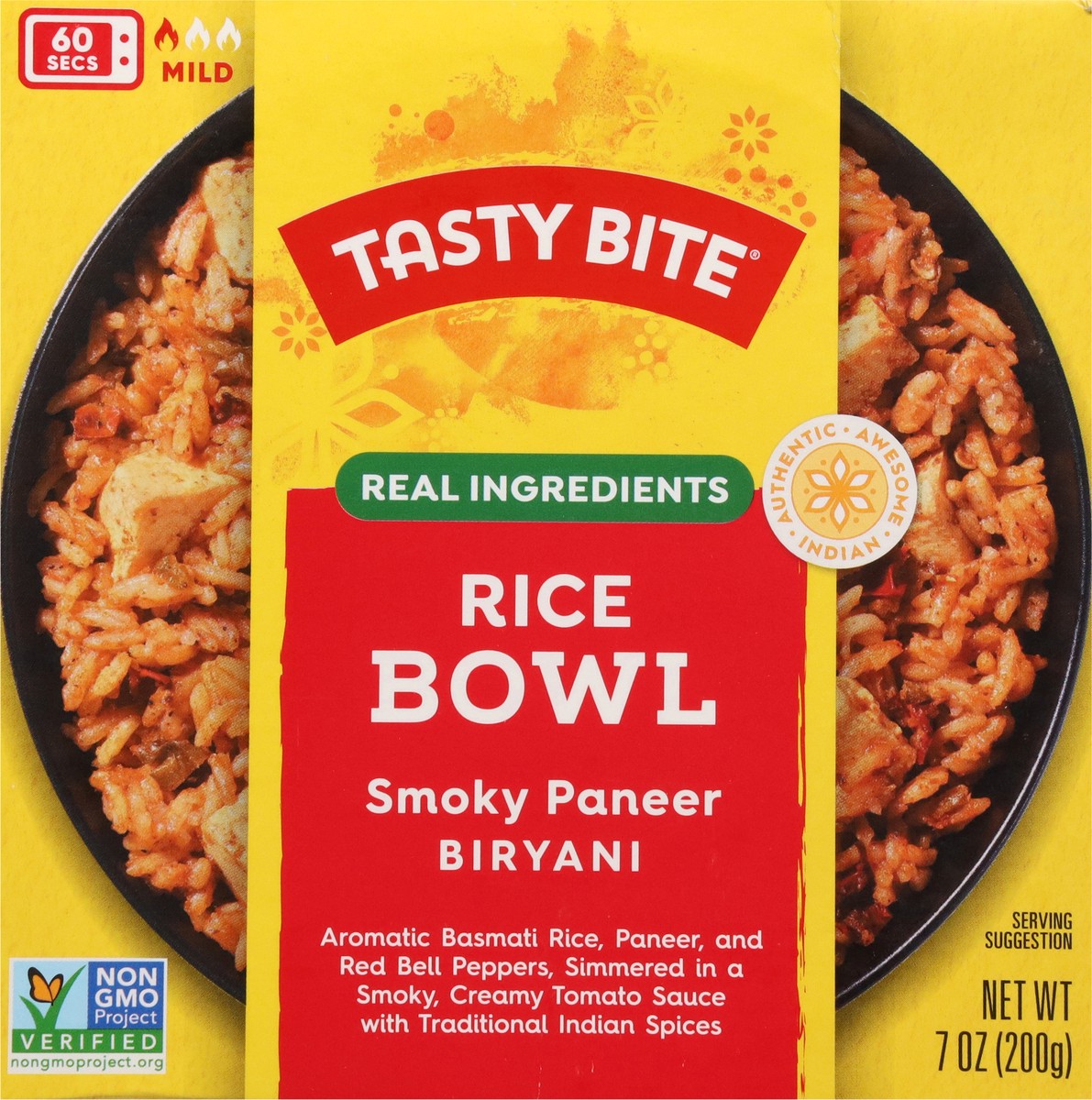 slide 7 of 13, Tasty Bite Smoky Paneer Biryani Rice Bowl, 7 oz
