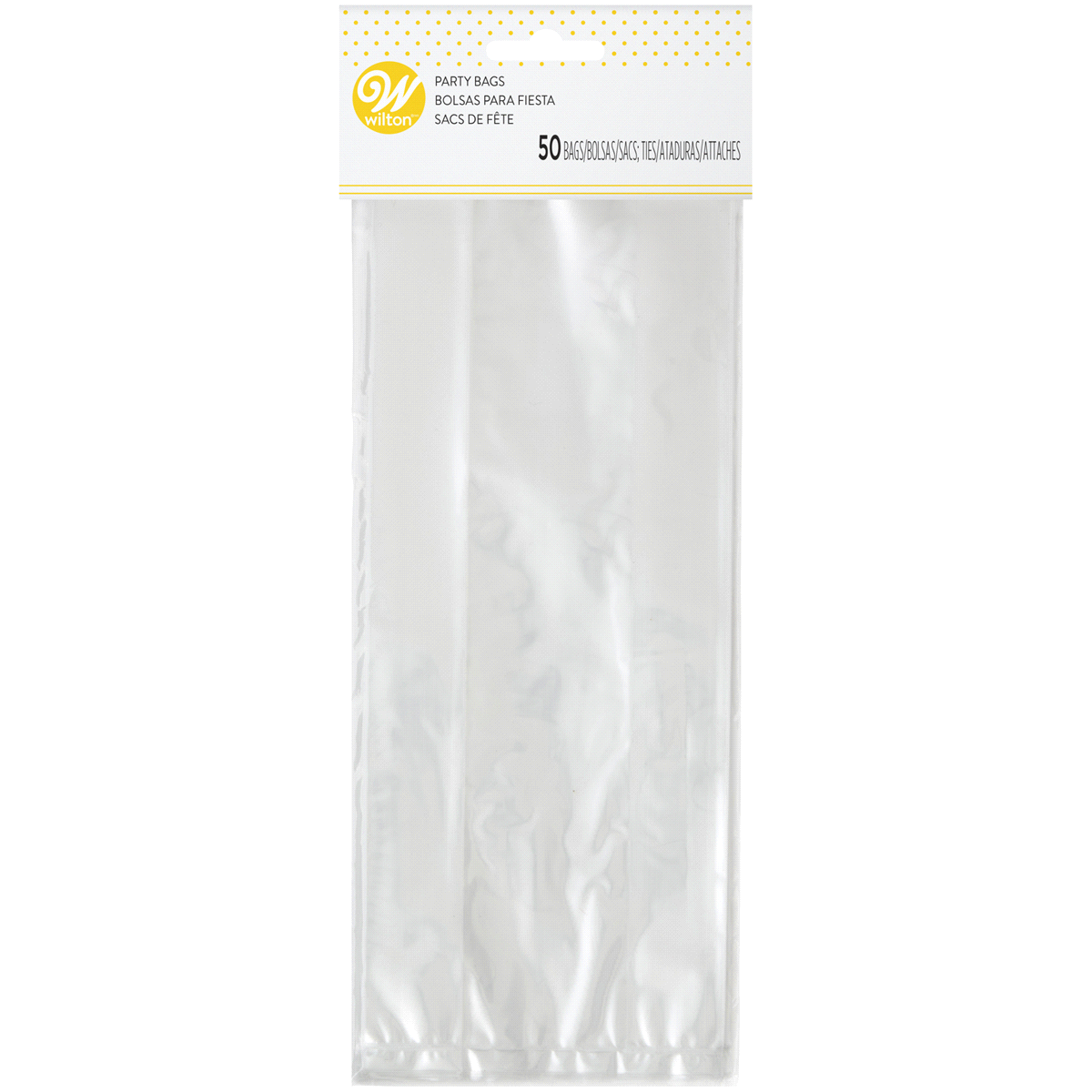 slide 1 of 9, Wilton Clear Tall Treat Bags, 50 ct