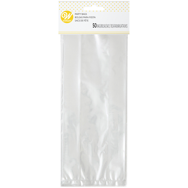 slide 1 of 1, Wilton Clear Tall Treat Bags, 50 ct