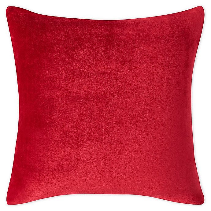 slide 1 of 3, Nautica Ultra Soft Plush European Pillow Sham - Red, 1 ct