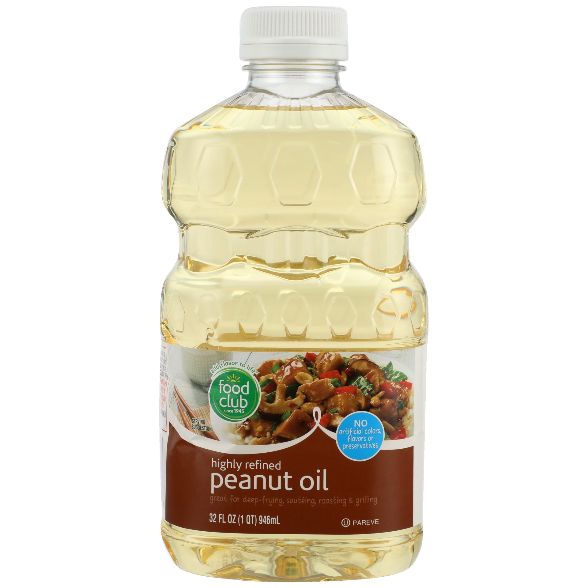 slide 1 of 6, Food Club Peanut Oil, 32 fl oz
