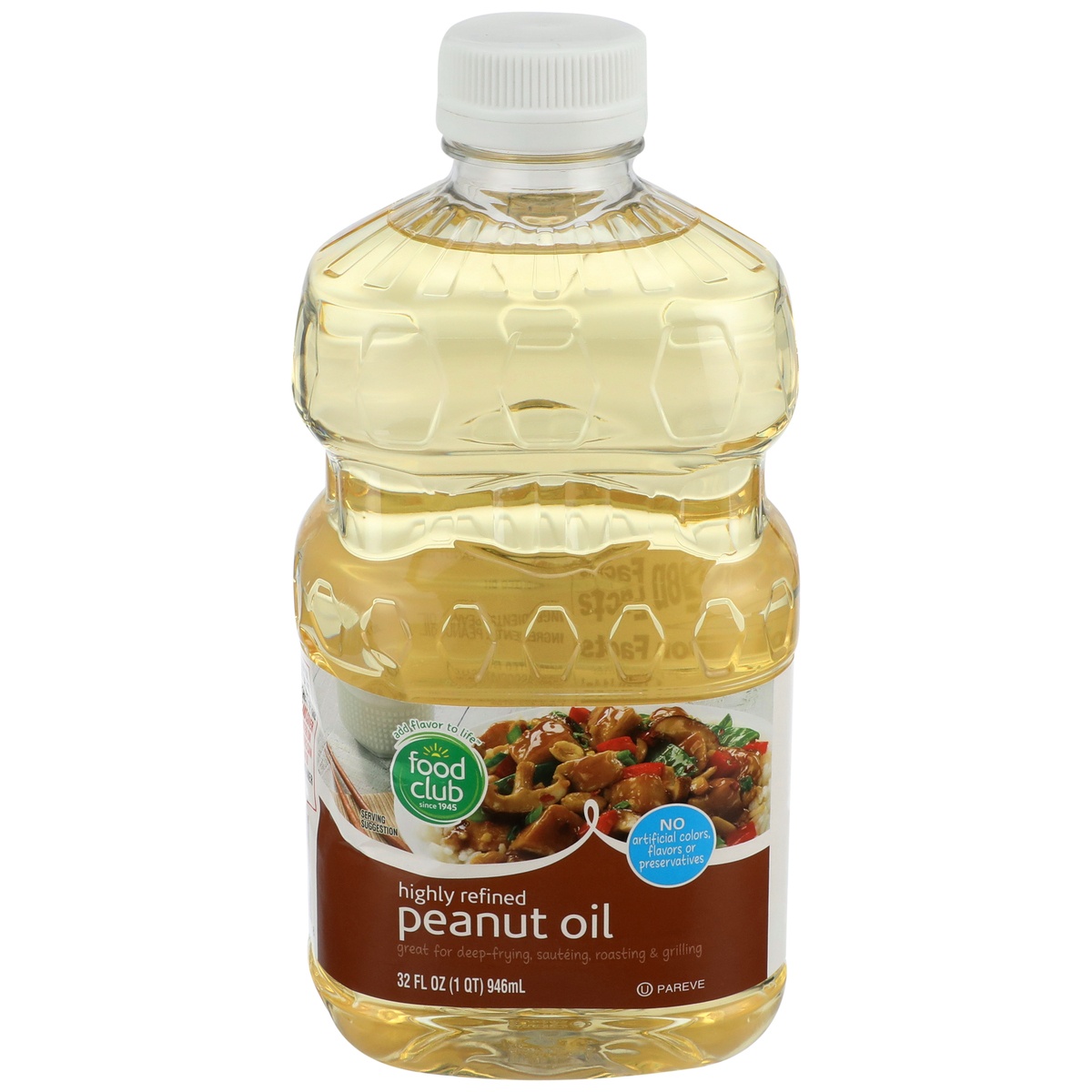 slide 1 of 6, Food Club Peanut Oil, 32 fl oz