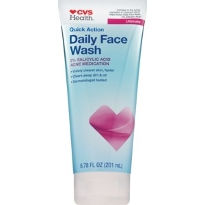 slide 1 of 1, CVS Health Quick Action Daily Face Wash, 6.78 oz