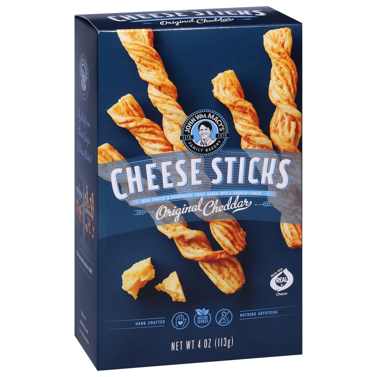 slide 6 of 14, John Wm. Macy's Original Cheddar Cheese Sticks 4 oz, 4 oz