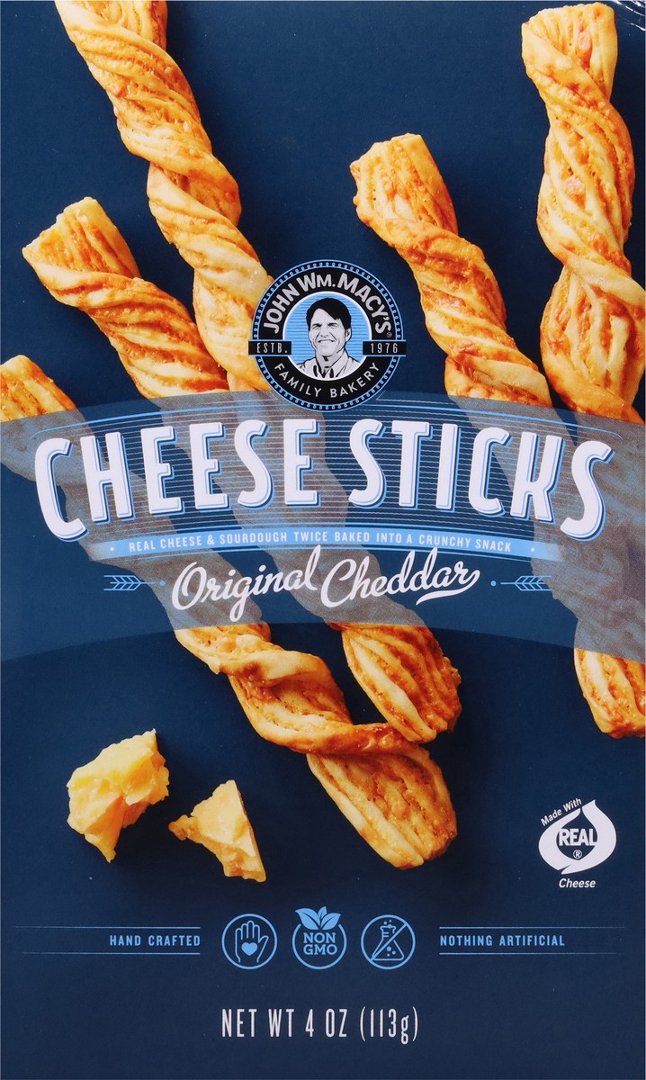 slide 12 of 14, John Wm. Macy's Original Cheddar Cheese Sticks 4 oz, 4 oz