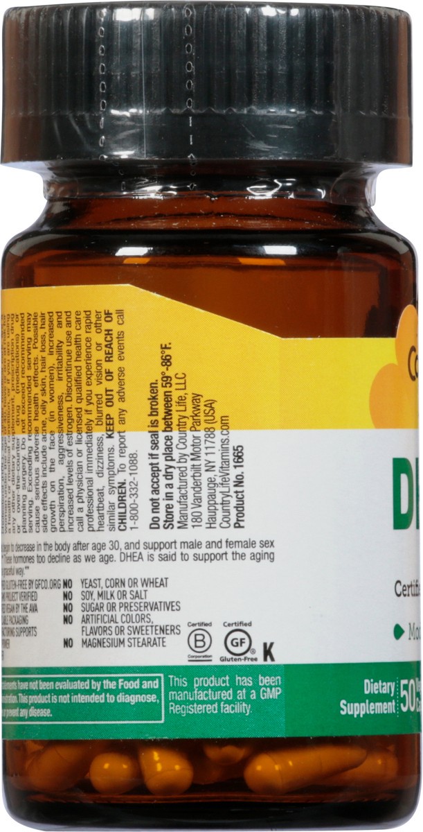 slide 6 of 13, Country Life Moderate Dose Dhea, 1 ct