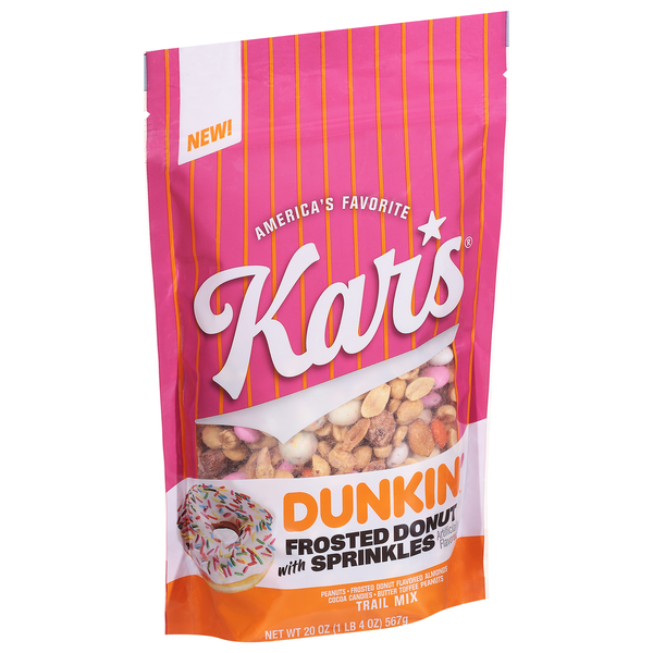 slide 1 of 1, Kar's Dunkin' Frosted Donut with Sprinkles Trail Mix 20 oz, 20 oz