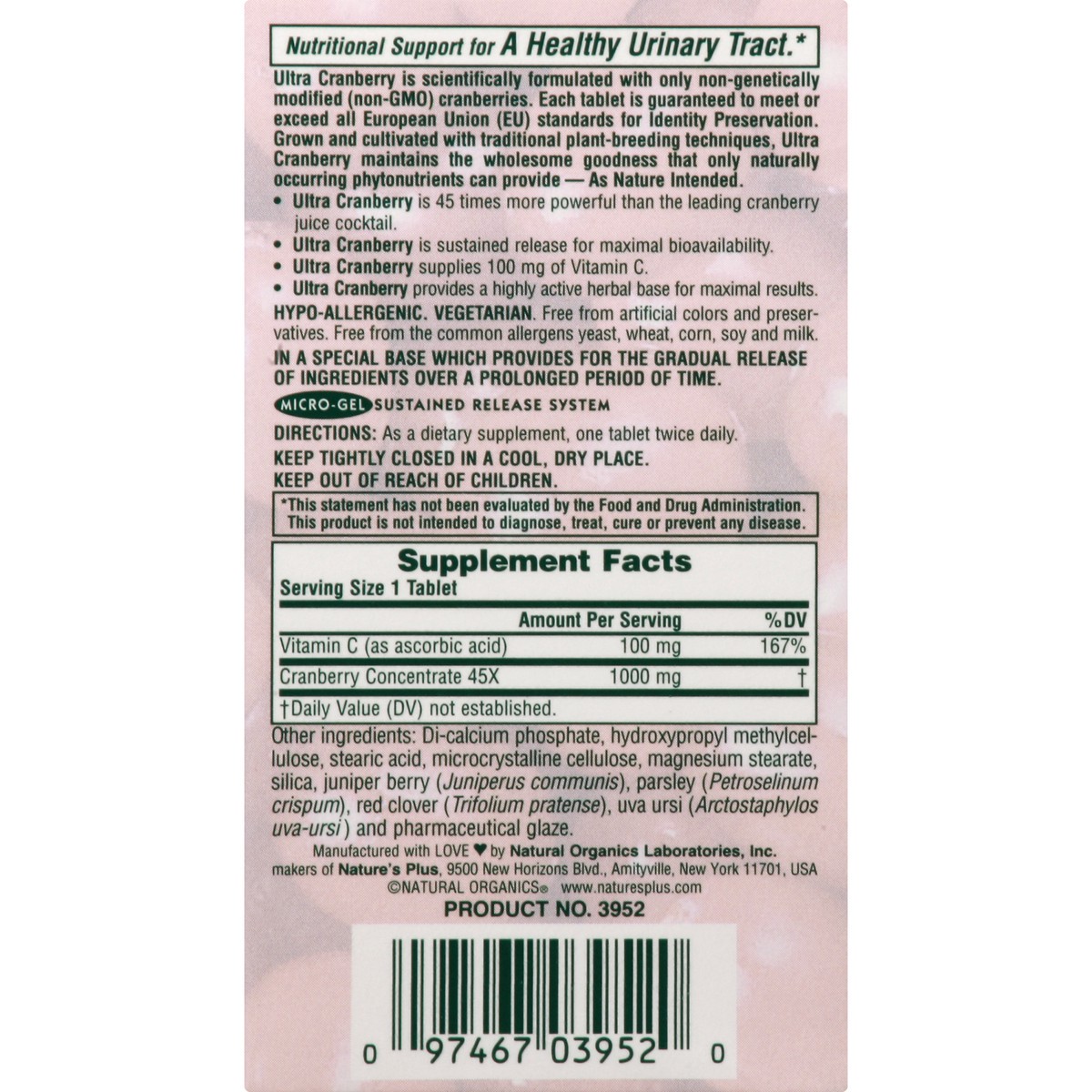 slide 8 of 9, Nature's Plus Ultra Cranberry, 60 ct
