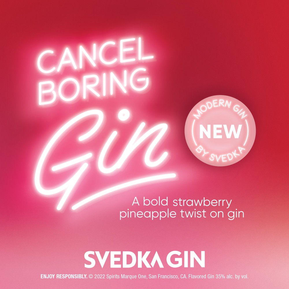 slide 5 of 7, SVEDKA Strawberry Pineapple Modern Style Gin, 750 mL Bottle, 70 Proof, 750 ml