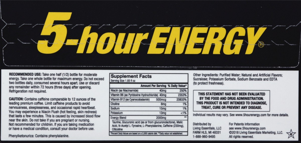 slide 5 of 9, 5-hour ENERGY Shot, Extra Strength, Blue Raspberry - 10 ct, 10 ct