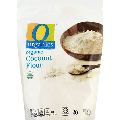 slide 1 of 1, O Organics Organic Coconut Flour, 16 oz