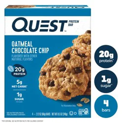 Quest Oatmeal Chocolate Chip Bars