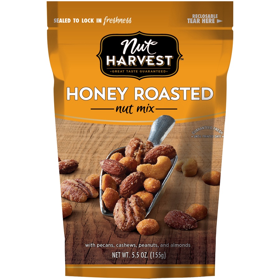 slide 1 of 1, Frito-Lay Nut Harvest Honey Roasted Nut Mix, 5.5 oz