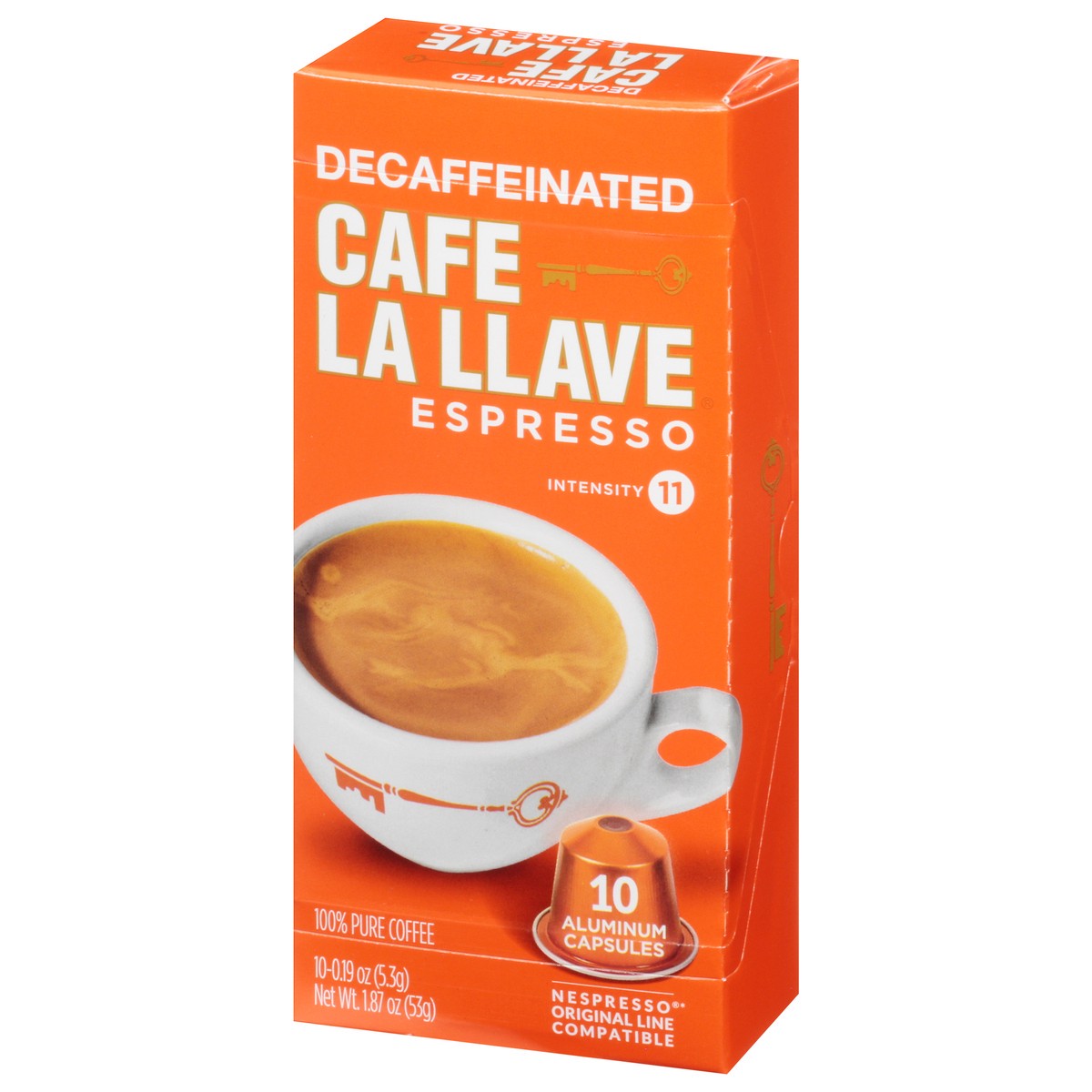 slide 12 of 13, Café La Llave Decaf Espresso Aluminum Capsules- 10 ct, 10 ct