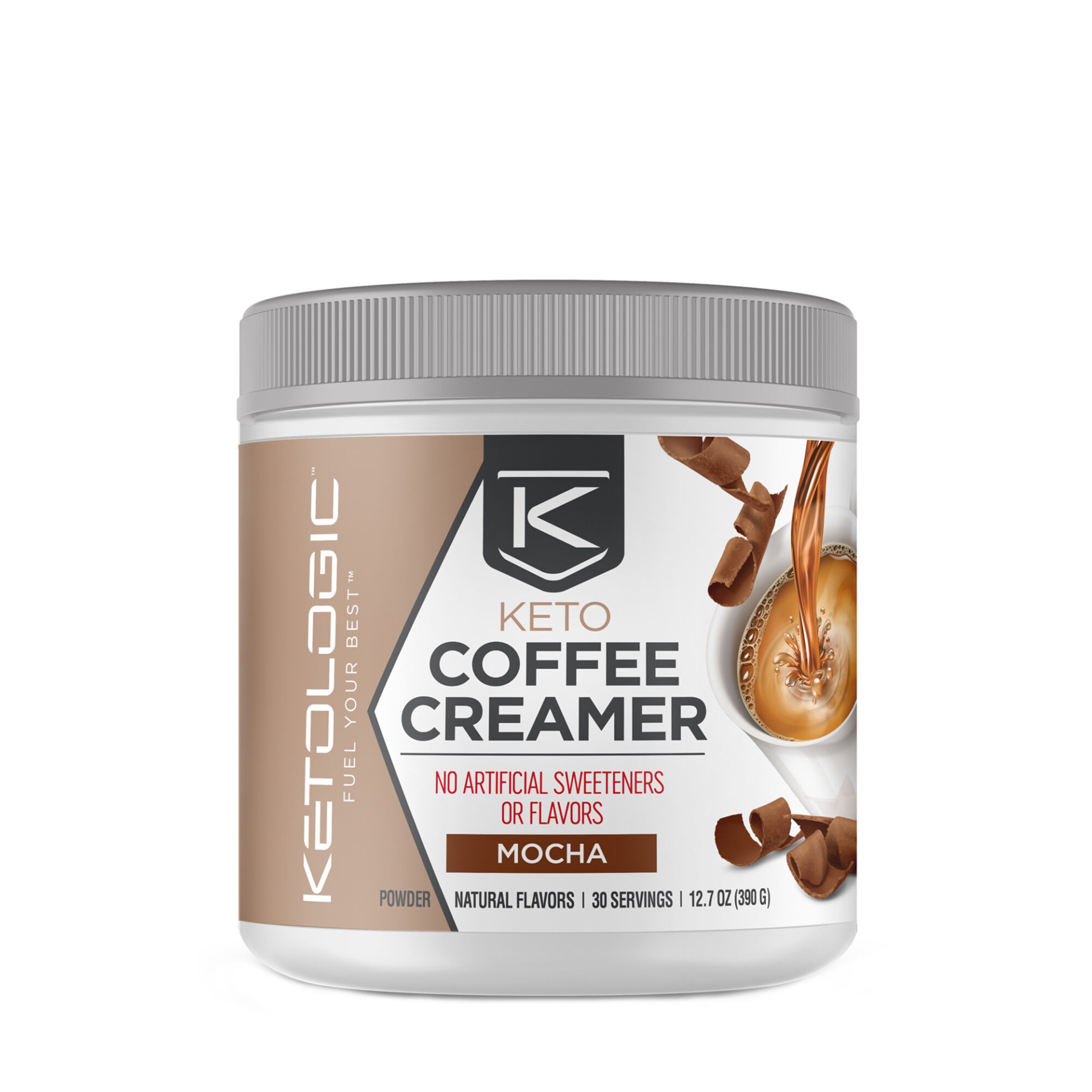 slide 1 of 1, KetoLogic Keto Coffee Creamer - Mocha, 13.5 oz