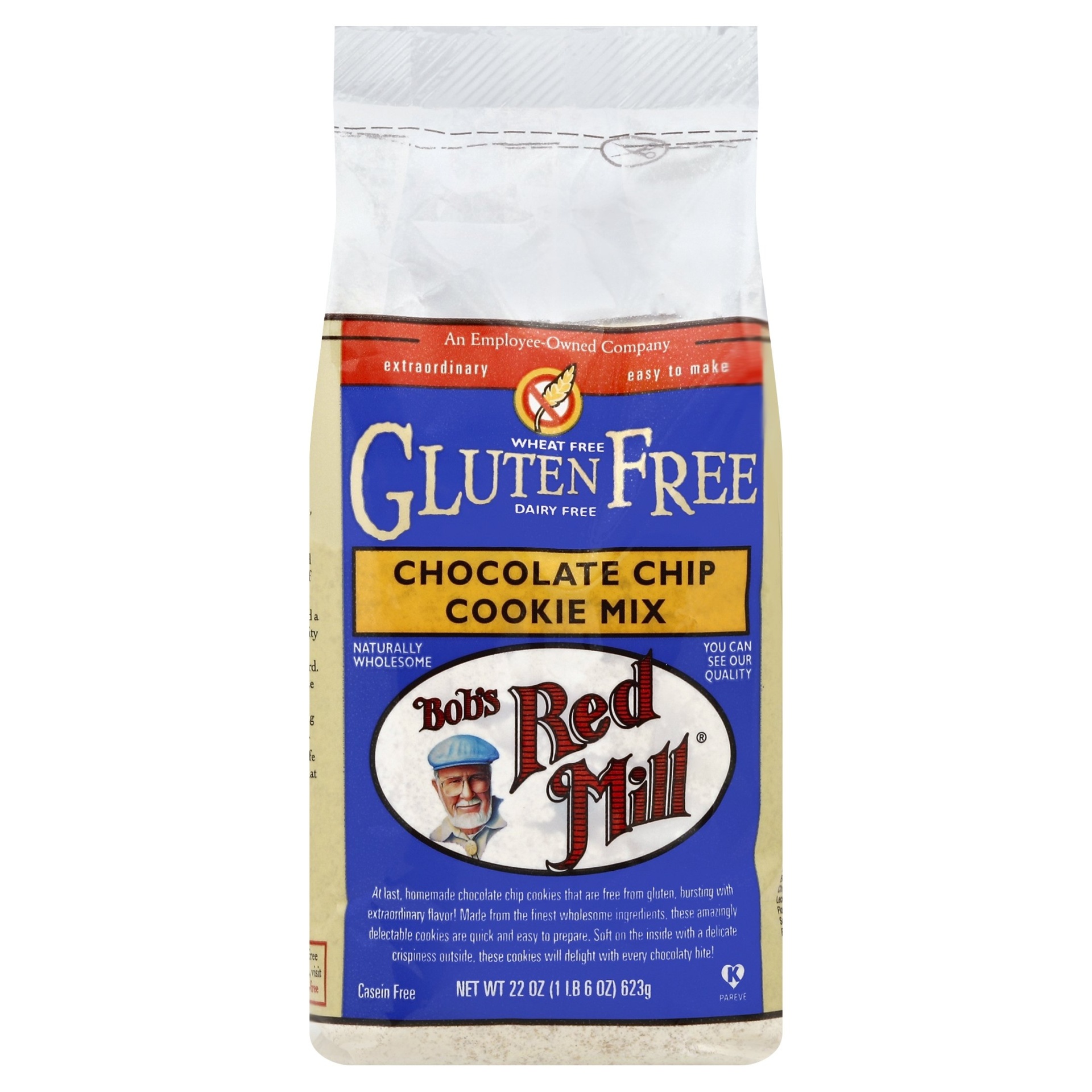 slide 1 of 5, Bob's Red Mill Gluten Free Chocolate Chip Cookie Mix, 22 oz